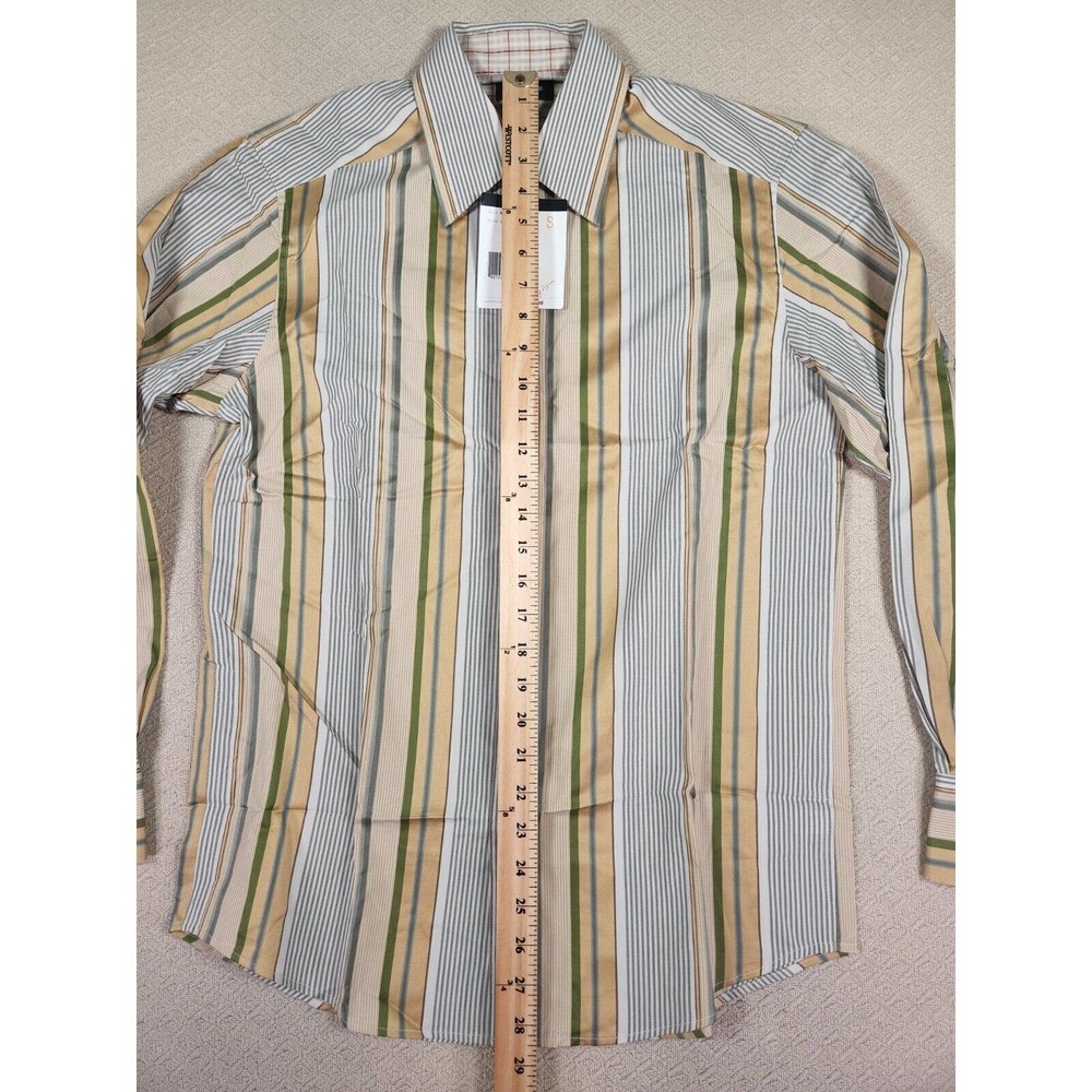 Claiborne Shirt Mens Small S‎ Modern Cotton Button Up Striped Collared NWT - Picture 6 of 12